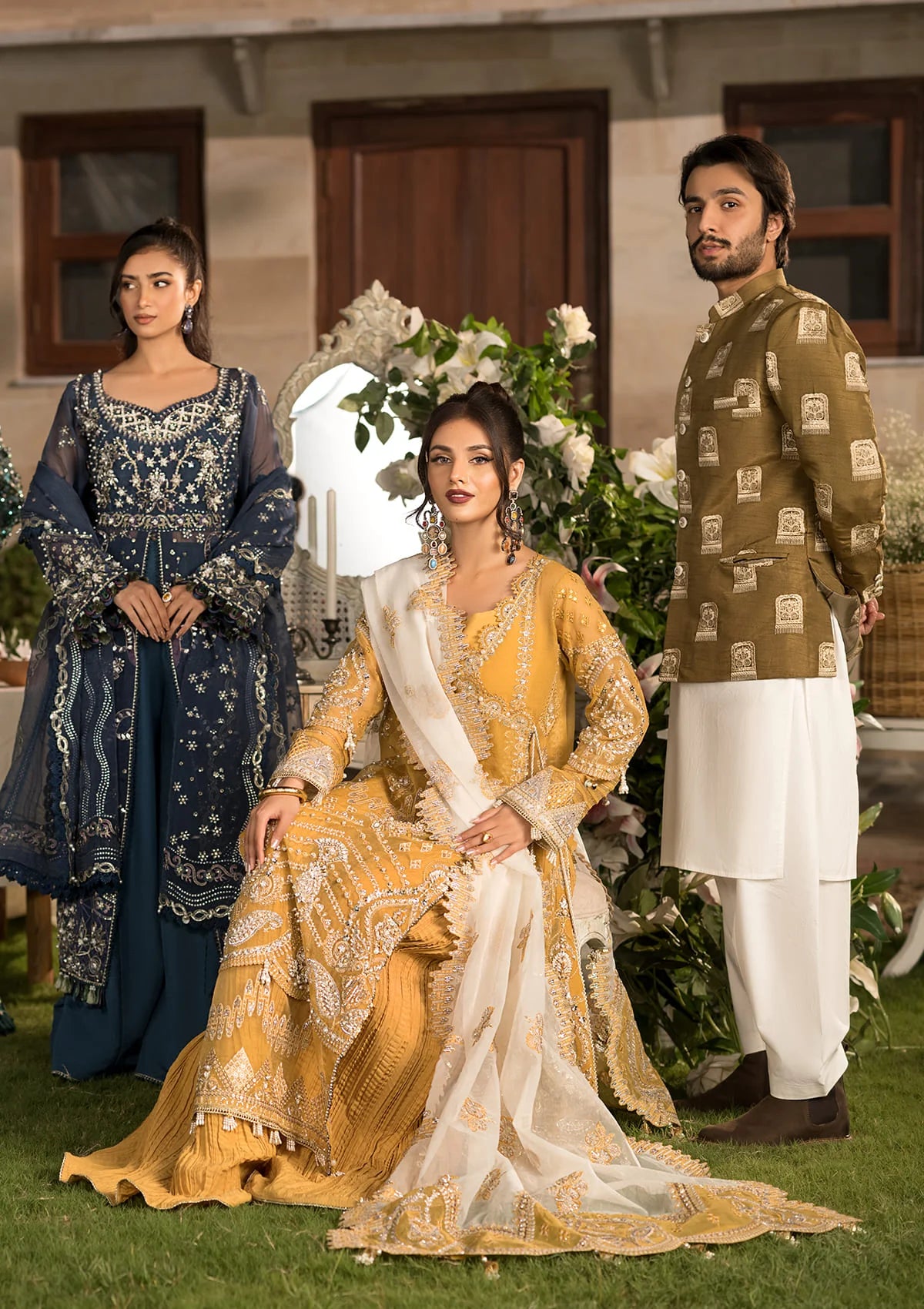 Front image of gorgeous dresses from CELEBRATIONS BY ELAF 2024