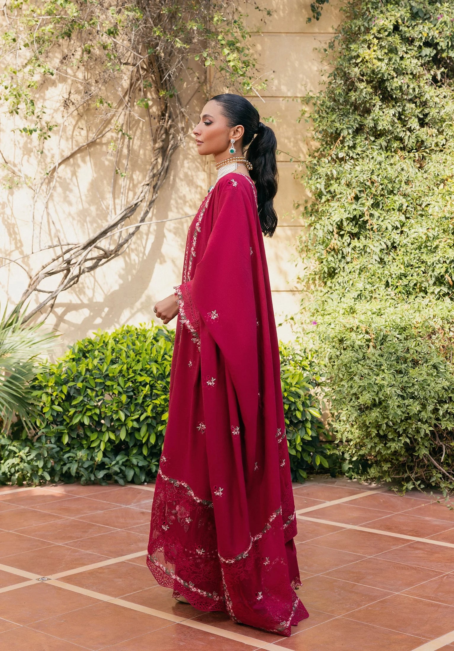 VELVROSE wearing this beautiful dress FROM LUXURY WINTER '25.