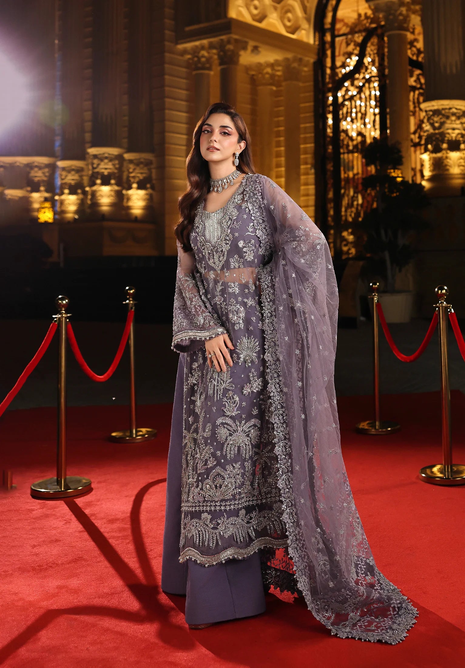 MUSE embroidered dress with unique color from elaf STARDOM - FORMAL HANDWORK '25
